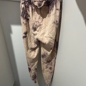 Topshop Black and Tan Tie-Dye Joggers